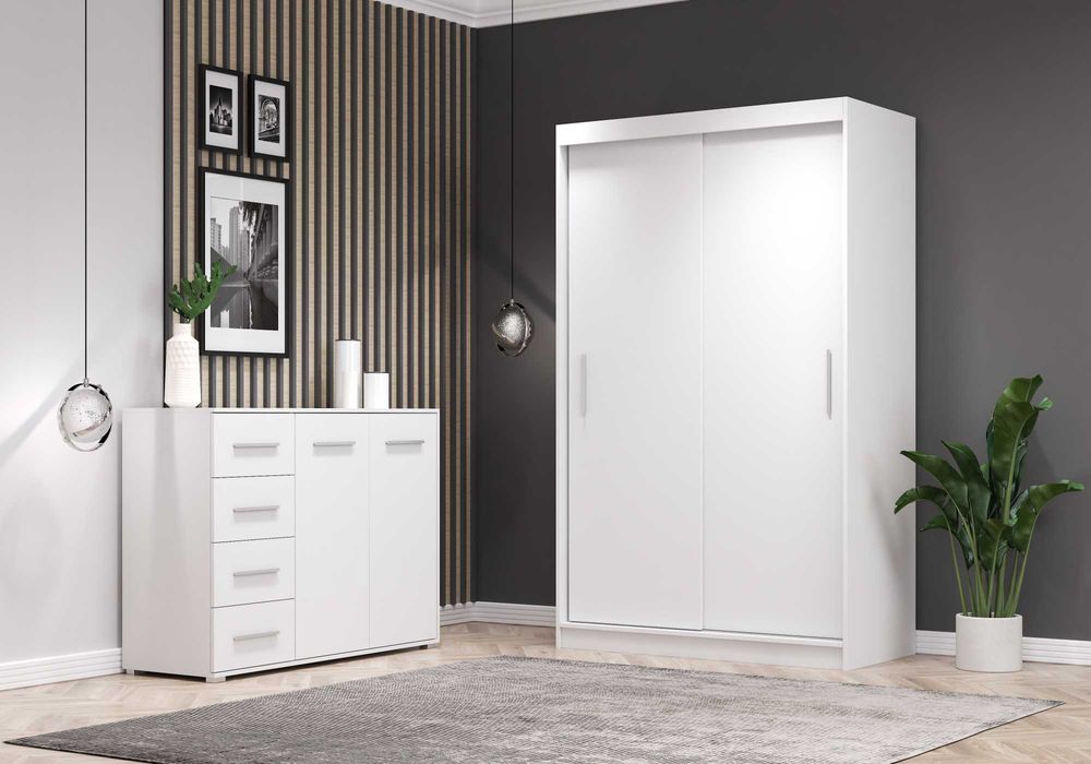 Zestaw szafa z komodą NEOMI 04 FRIDA 01 - Idźczak Meble