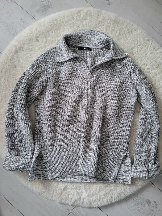 Sweter damski z kołnierzykiem S ciepły