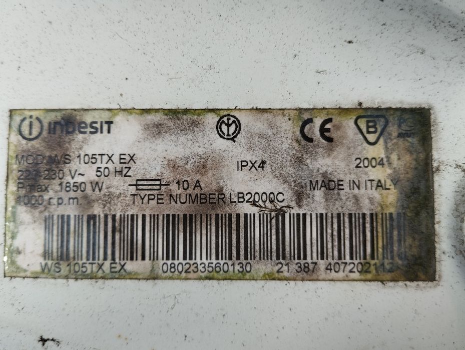 Двигун стіралки Indesit ws105tx