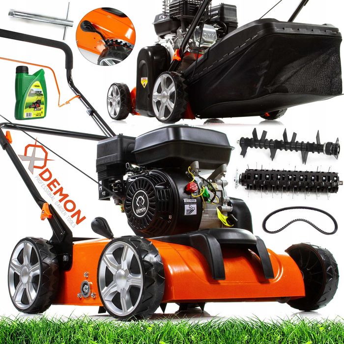 AERATOR SPALINOWY wertykulator kultywator do trawy  6,5KM 40cm Demon