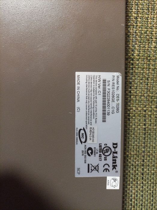 D-Link Des-1026G Gigabit Switch