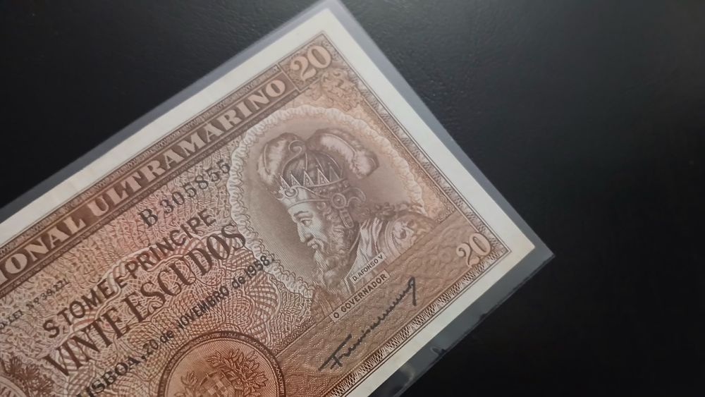 Nota de S. Tomé e Príncipe 20 Escudos de 1958
