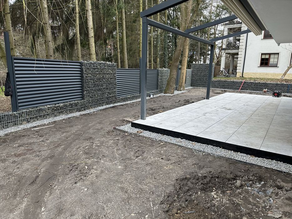 Montaż ogrodzeń gabionowych mury murki kosze gabionowe gabion gabiony