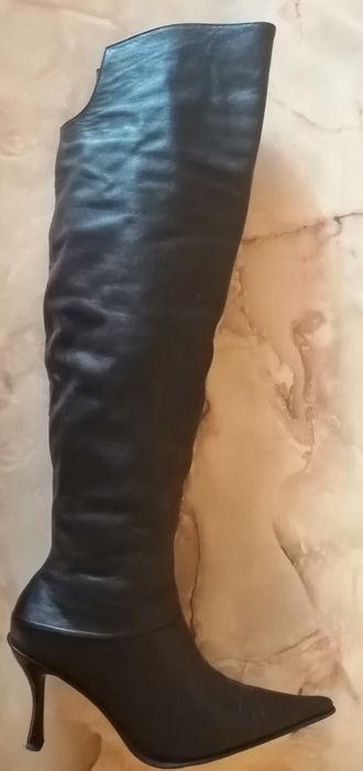 Ботфорты зимние, кожа, , разм 36