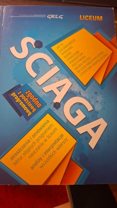Ściąga jezyk polski liceum