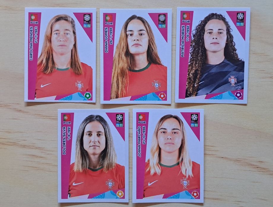 Cromos futebol selecao femenina da Panini