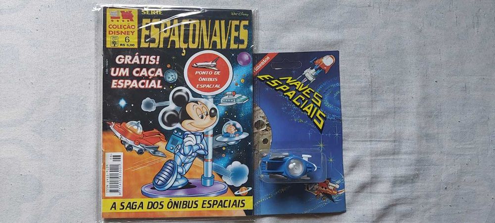 Coleção Disney Espaçonaves com os brindes