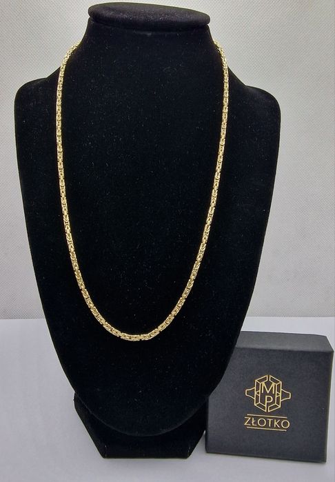 Łańcuszek KRÓLEWSKI złoto 585 14k