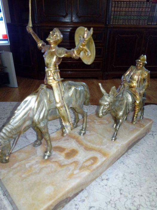 Estatueta bronze Don quixote