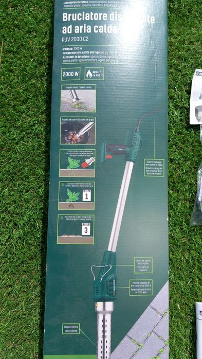 Queima relvas com acessórios