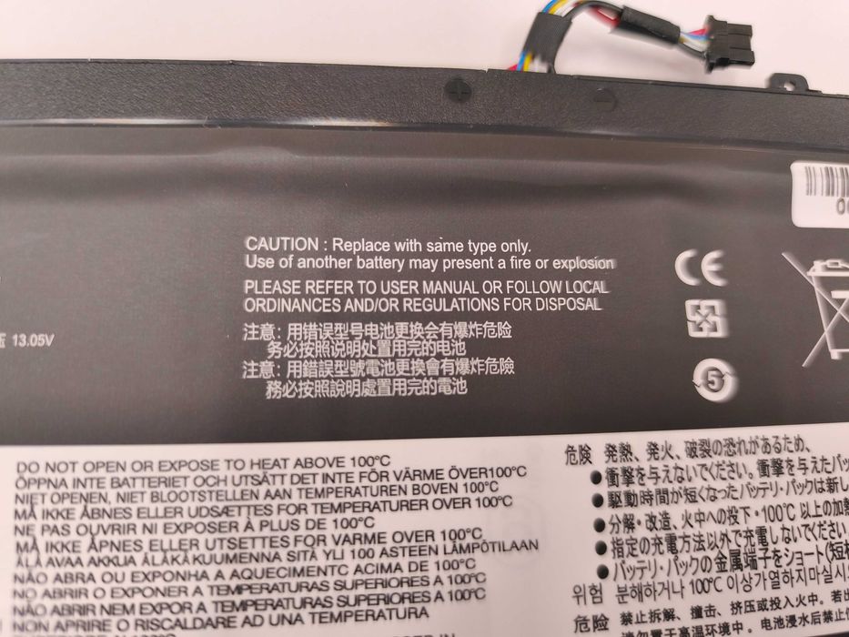 bateria do laptopa 11,4v 3,90 ah 44wh 3460mah asm p/n 45n1742