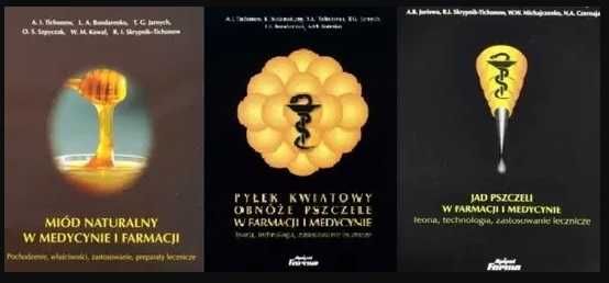 Miód Jad Pyłek pszczeli w farmacji i medycynie to 1-3 komplet