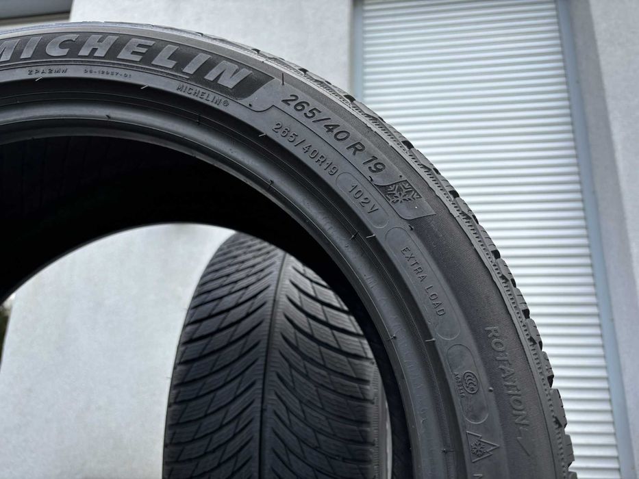 2szt zimowe 265/40R19 Michelin 7mm 2022/18r świetny stan! Z5076 gwar
