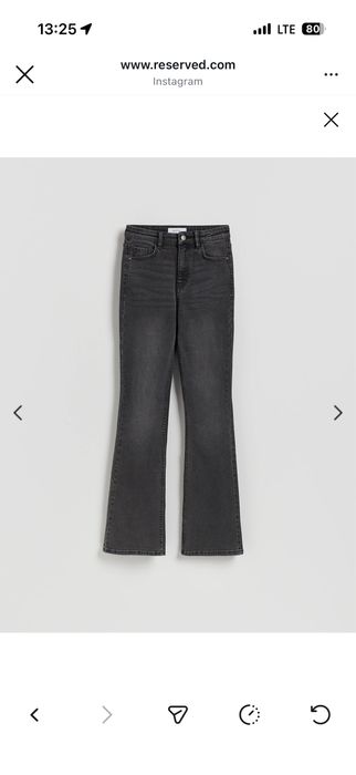 Джинсы reserved клешь от колена