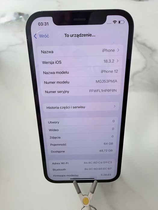 iPhone 12 64gb czarny dobry stan