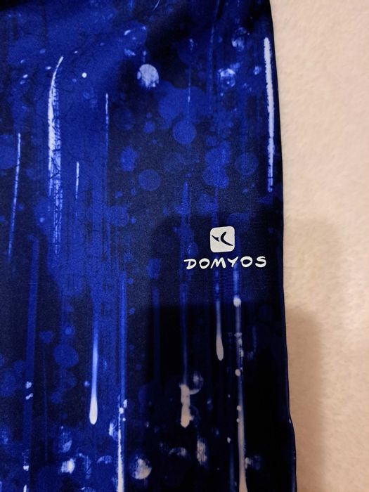Legginsy 3/4 granatowo- czarno-białe  roz. S-M