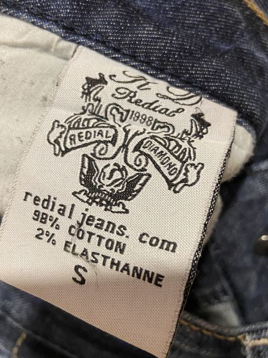 Redial jeans biodrówki S pas 76-80 cm niebieskie dżinsy jeansy dziury