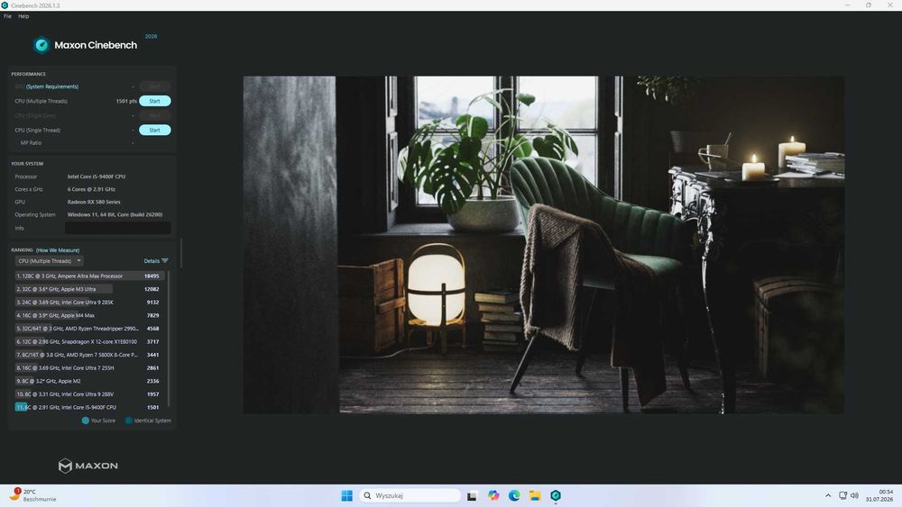 Komputer do biura i gier x-kom / i5-9400F / RX 580 / 16GB / ASUS B360M-A / SSD+HDD / Win11