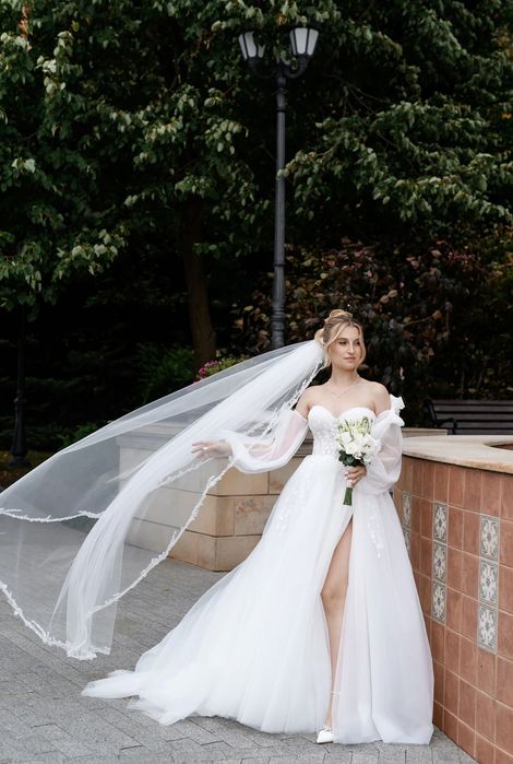 Весільна сукня “anna” (розмір s-m, зріст 165-170 см, корсетний верх)