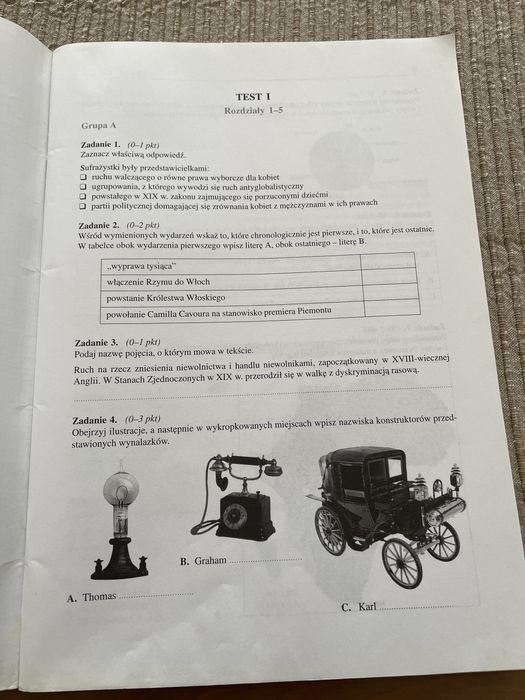 Sprawdziany do gimnazjum, historia, GWO