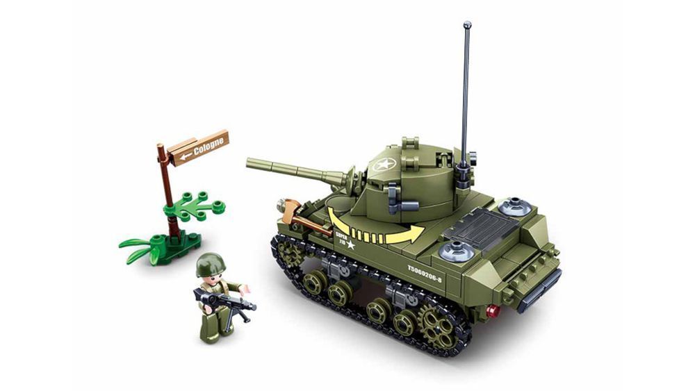 Klocki Czołg Amerykański M5A1 Stuart Armia Wojsko