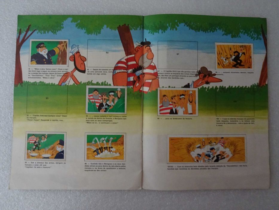 Caderneta de cromos As Aventuras do Capitão Iglo - tem 74 cromos