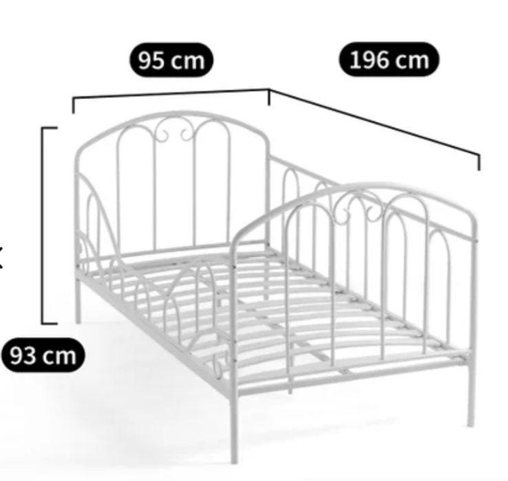 Vendo cama de criança em metal com estrado Aela