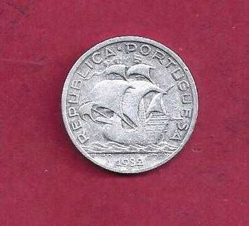 Republica  5 Escudos 1932 Prata Bonita