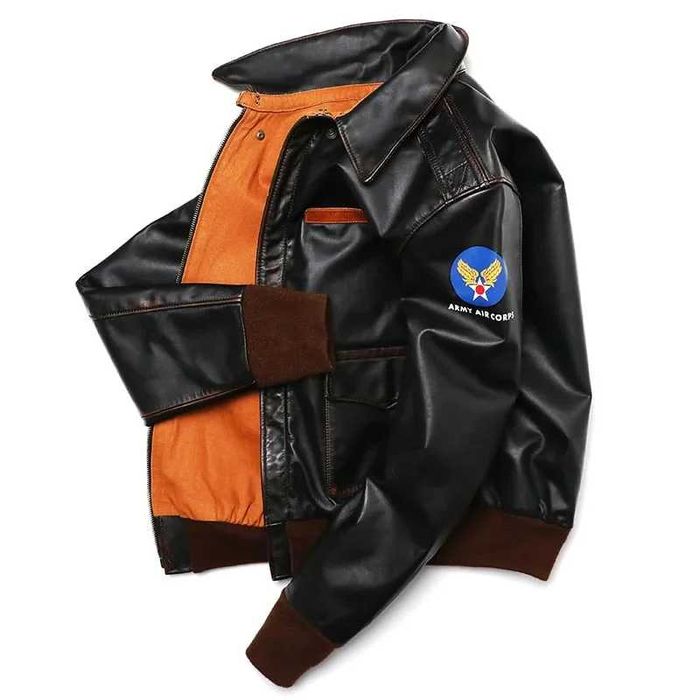 новая кожаная куртка  бомбер,пилот,Top Gun, Cockpit ,avirex