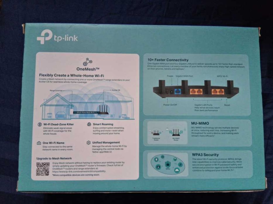 Roteador Wi-Fi TP-Link Archer C6 AC1200 Gigabit (Caixa + Fatura)