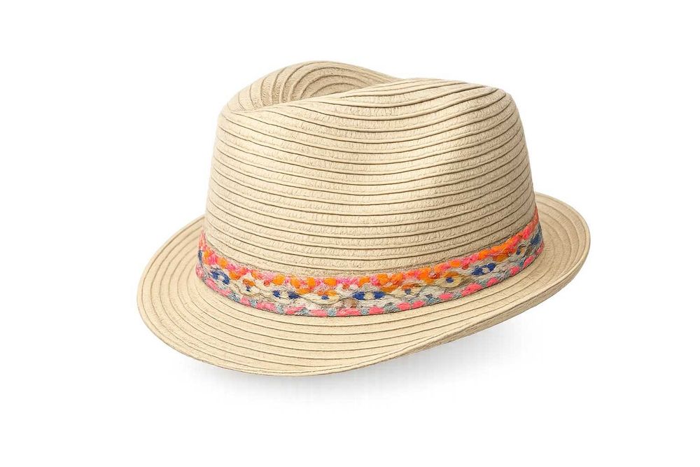 2976 Kapelusz Damski Słomkowy Plażowy Na Plażę Wakacyjny Trilby 57cm