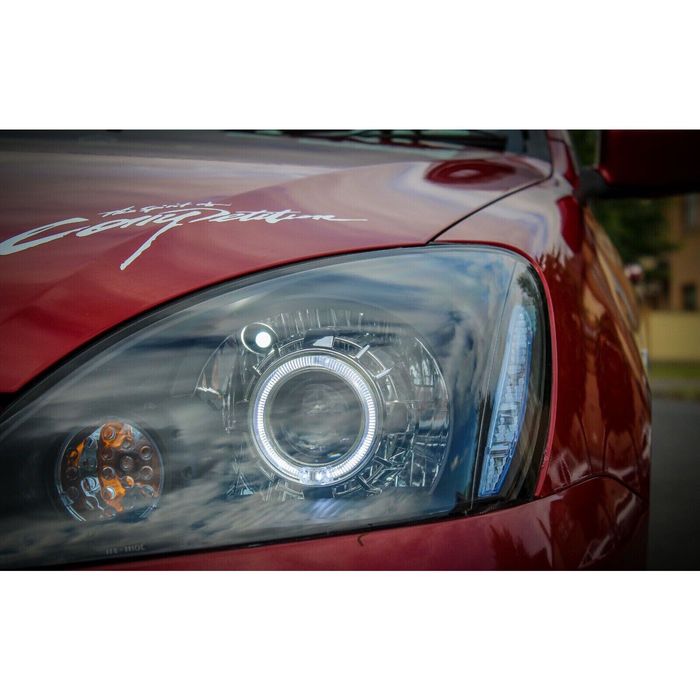 Новые фары с линзами Mitsubishi Lancer 9 (лансер)