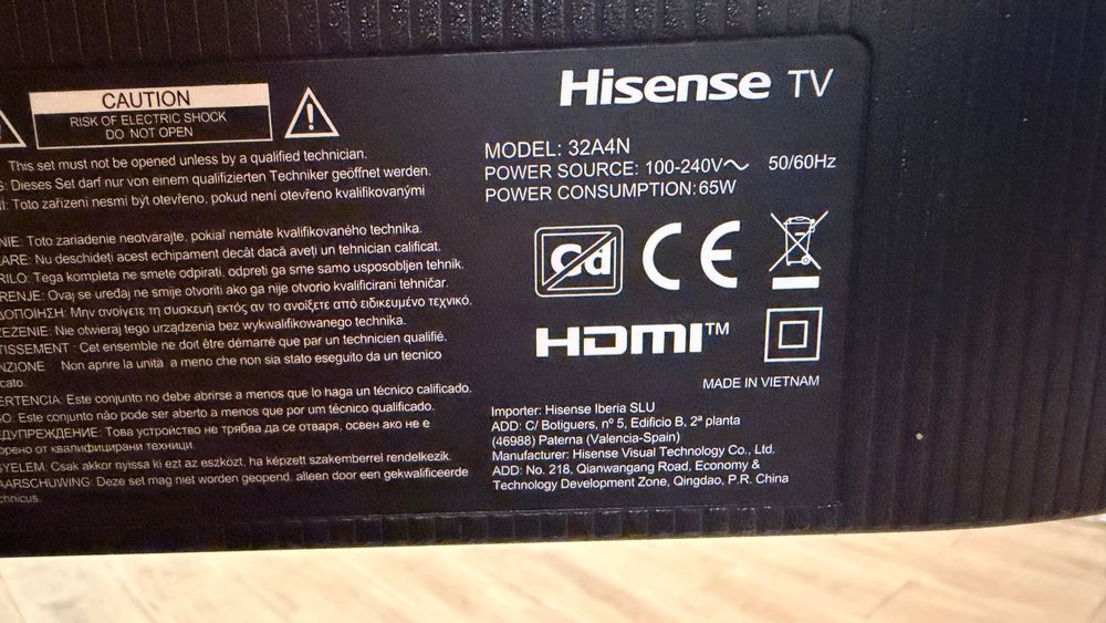 TV Hisense Smart 32 polegadas – Modelo 32A4N