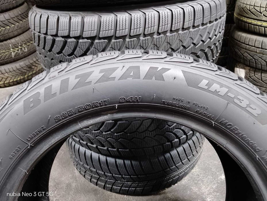 Шини бу 225/50 R17 Bridgestone Blizzak LM-32 Run Flat Комплект Зима