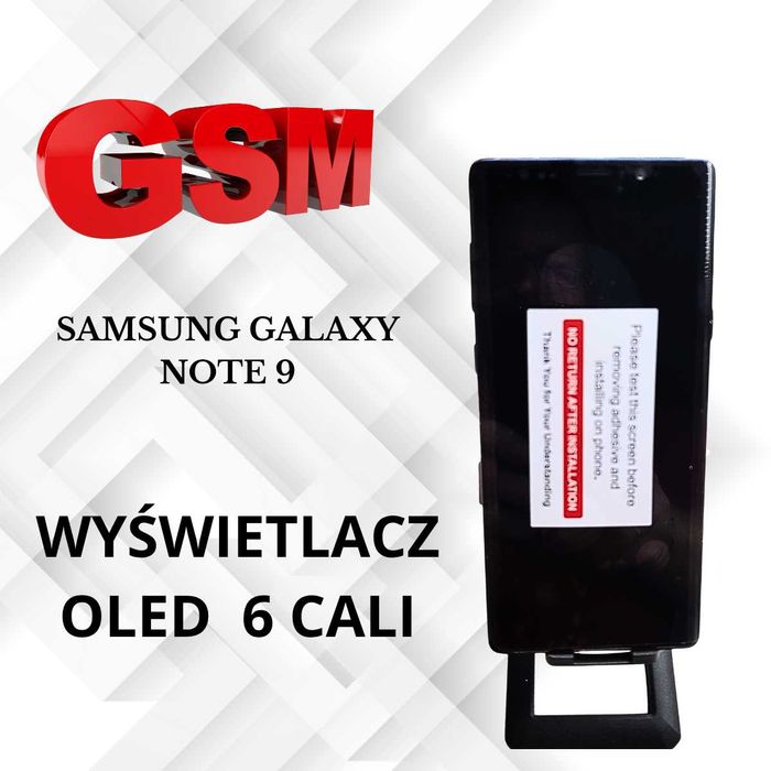 Wyświetlacz OLED 6 cali Samsung Galaxy Note 9 N960  niebieski, z ramką