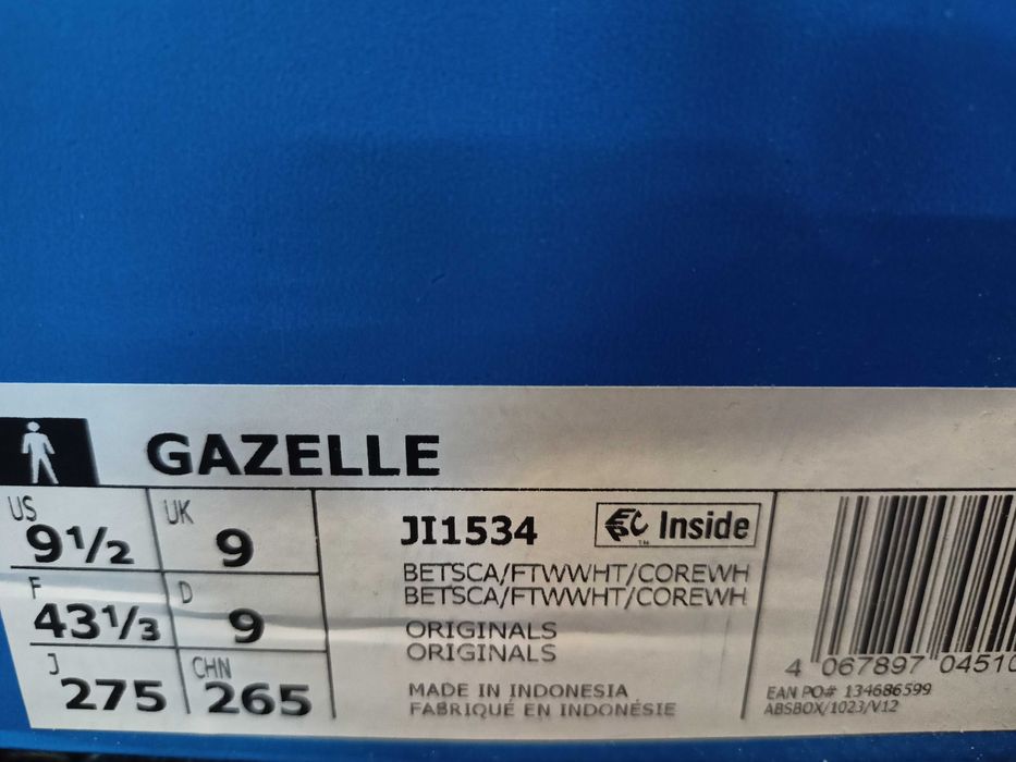 Buty Adidas Gazelle - rozmiar 43 1/3