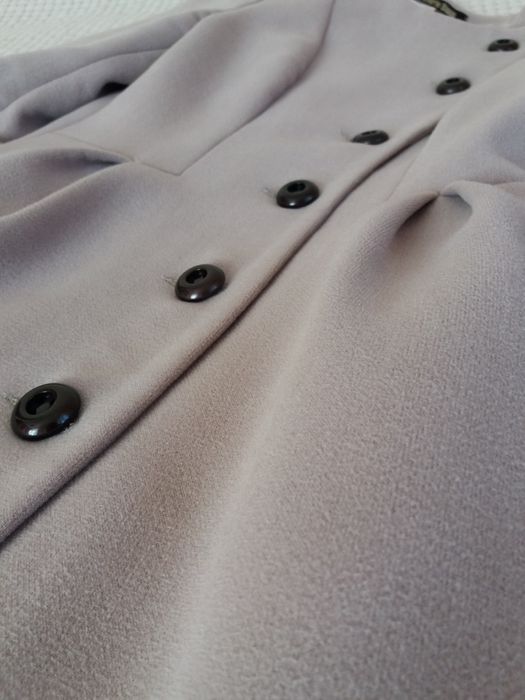 Кашемировое светлое пальто, бежевое шерстяное пальто