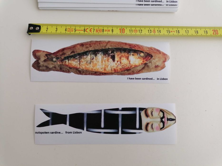 Marcadores de livros - sardinha