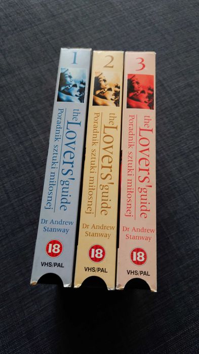 3 filmy VHS - LOVERS Guide, 1993/94 r. Stan bardzo dobry.