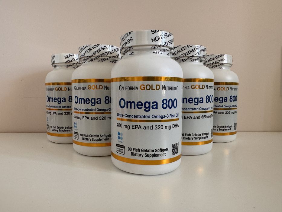 California gold омега-800 ультраконцентрована, 1000 мг, 30 та 90 шт