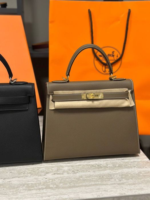 Сумка Hermes Kelly 28 шкіра Epsom повний комплект бутика сумка шкіряна премиум сегмент