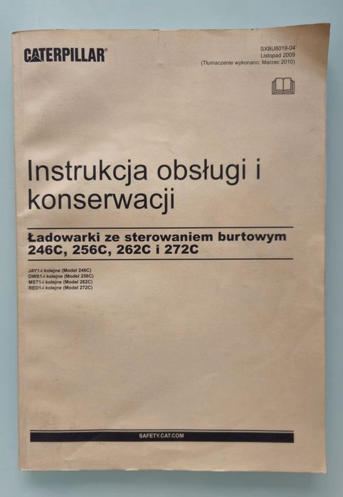 Instrukcja obsługi Caterpillar mini ładowarki