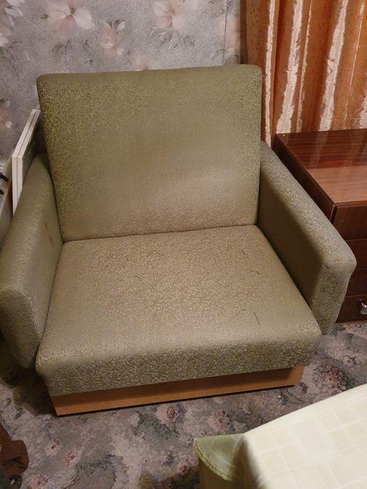 fotel rozkładany sofa amerykanka prl łóżko