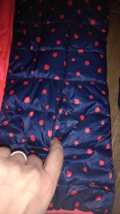 Двостороння куртка на дівчинку весна - осінь