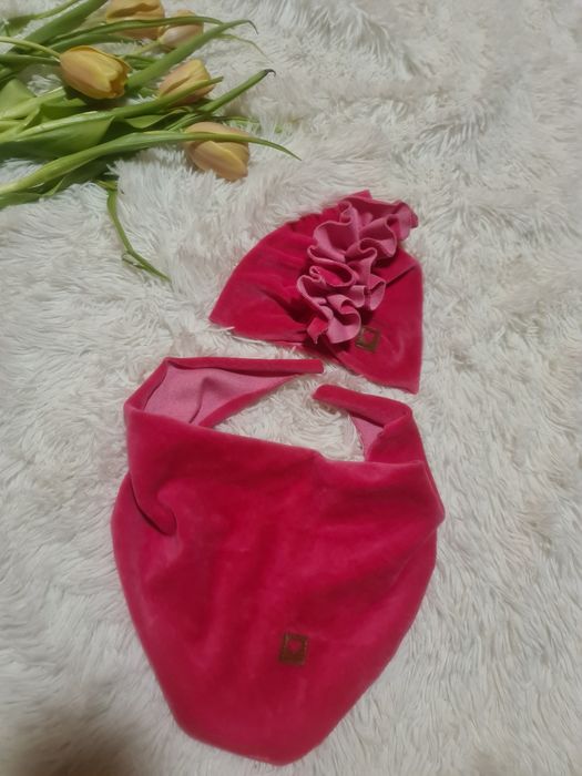 Zestaw * Zyzio&Zuzia * czapka/turban i chusta