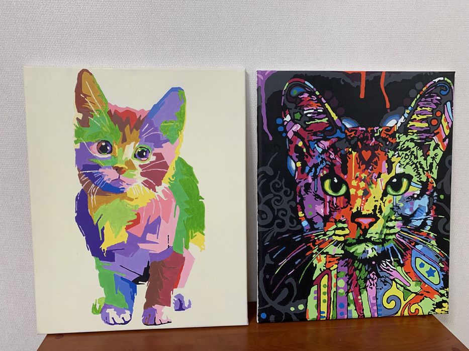 Картини розфарбовані котики