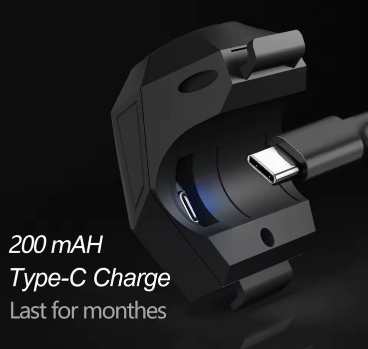 Dzwonek rowerowy z alarmem elektroniczny CBH3 120DB USB-C 200mA Nowy