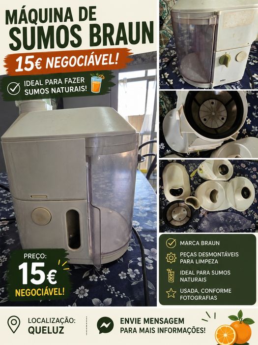 Máquina de Sumos Braun – 15€ Negociável