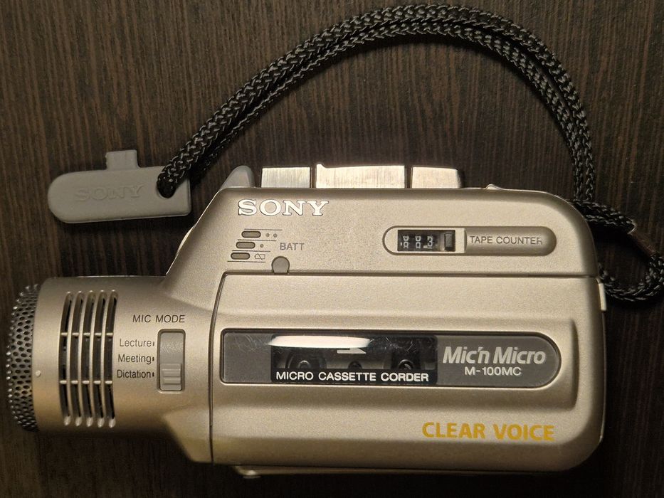 SONY  Mic'n Micro M-100MC  диктофон мікро магнітофон.Для поціновувачів