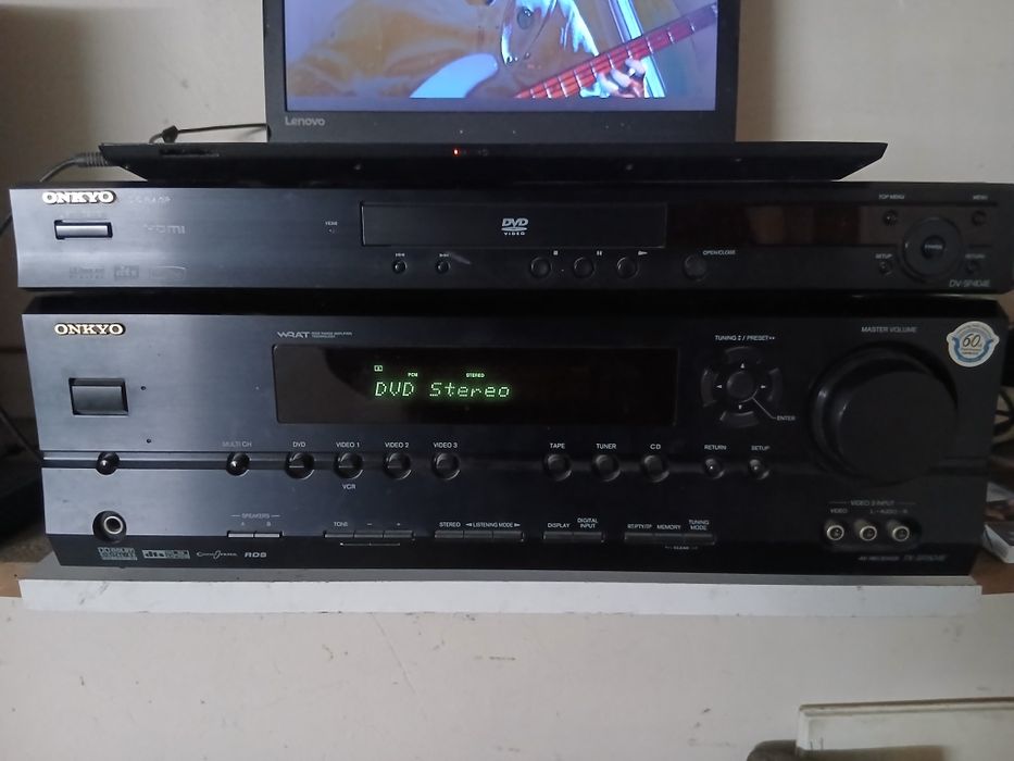 Zestaw Onkyo 5.1, DVD Onkyo, streamer taga harmony ,kolumny dali 102,